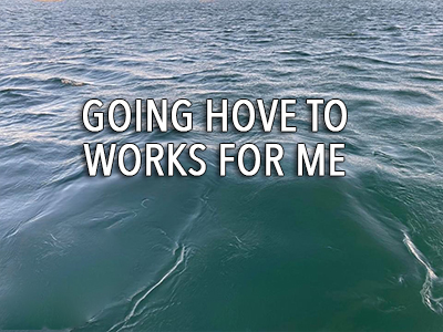 Going hove to works for me