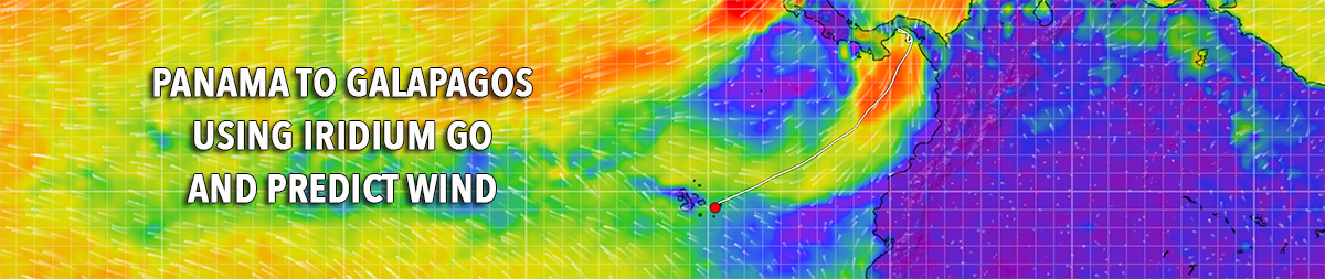 Panama To Galapagos using iridium go and predict wind